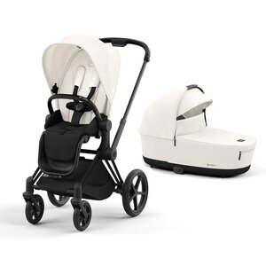Cybex Priam V4 vankrikomplekt Off White, Matt Black raamiga - Cybex