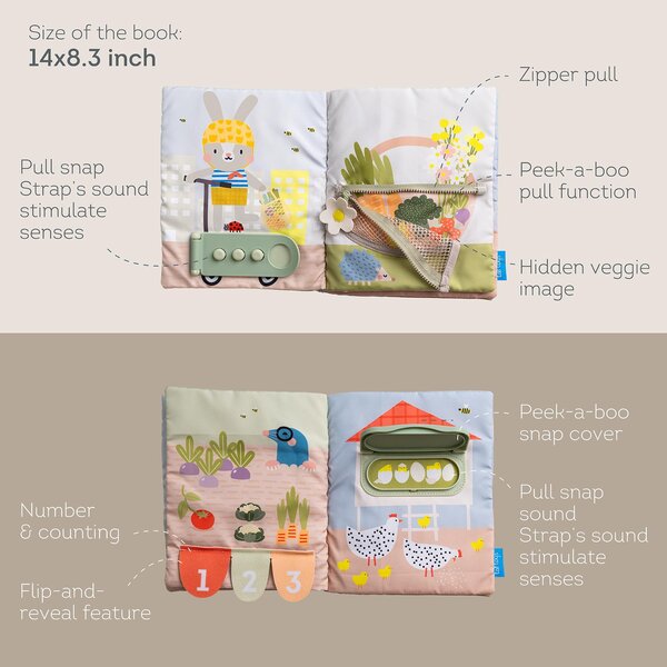 Taf Toys pehme raamat My 1st Busy Book - Taf Toys