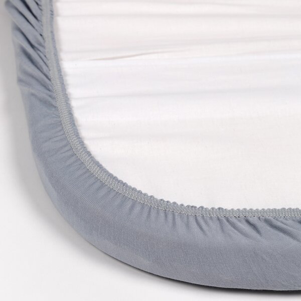 Nordbaby kummiga lina vankrikorvi 35x75cm, Light Grey - Nordbaby