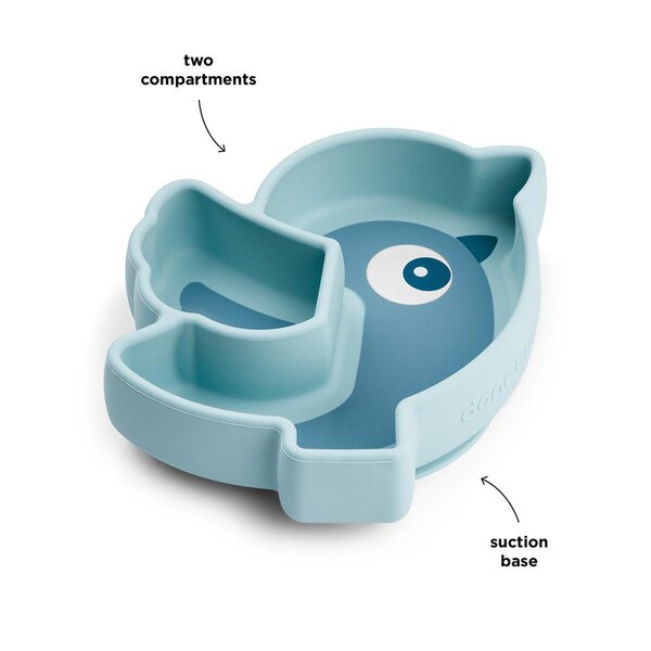 Done by Deer iminapaga silikoonist taldrik Birdee Blue - Done by Deer