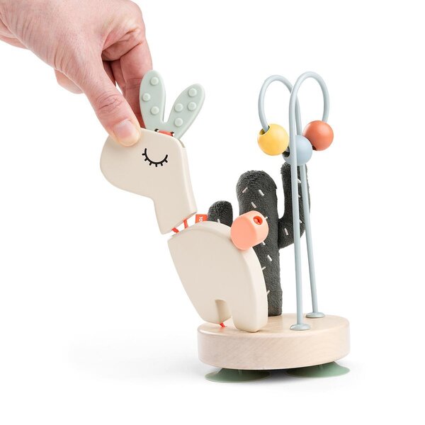 Done by Deer puidust mänguasi Stick & Stay activity island Lale Sand - Done by Deer