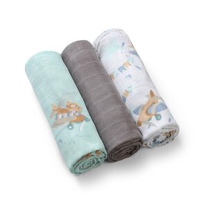 BabyOno bambusest suulapid 3tk, Grey - BabyOno