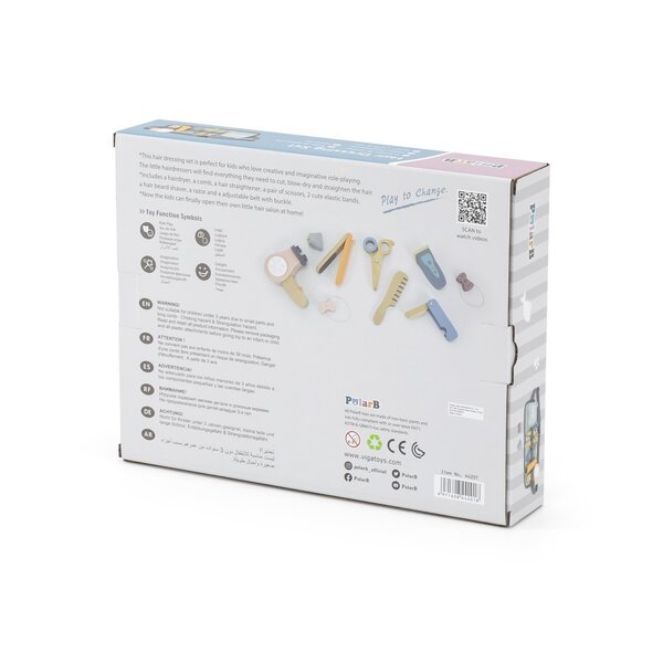 PolarB puidust juuksurimängu komplekt - PolarB