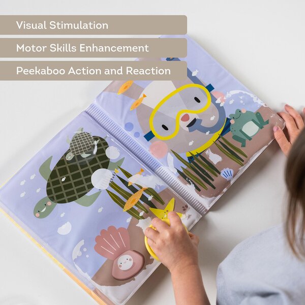 Taf Toys värvimisraamat veega Peek-A-Boo  - Taf Toys