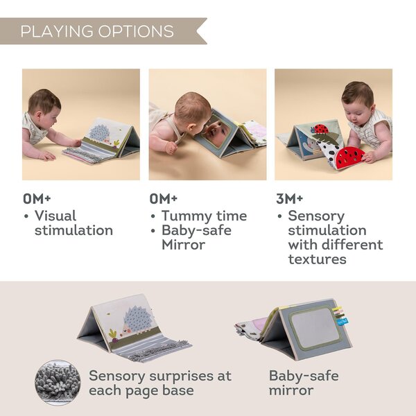 Taf Toys pehme raamat Tummy time Sensory book - Taf Toys