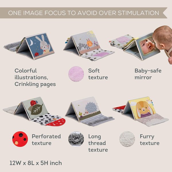 Taf Toys pehme raamat Tummy time Sensory book - Taf Toys
