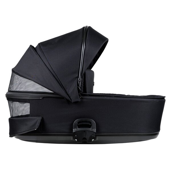 Nordbaby Active Lux vankrikomplekt Caviar Black, raamiga Chrome Black  - Nordbaby