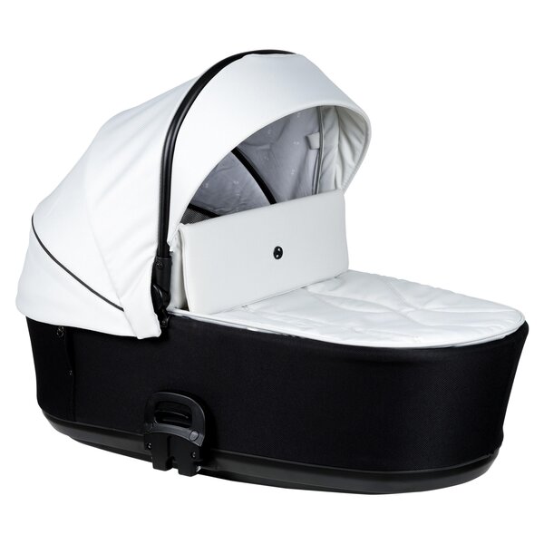 Nordbaby Active Lux vankrikomplekt Black & White, raamiga Chrome Black - Nordbaby