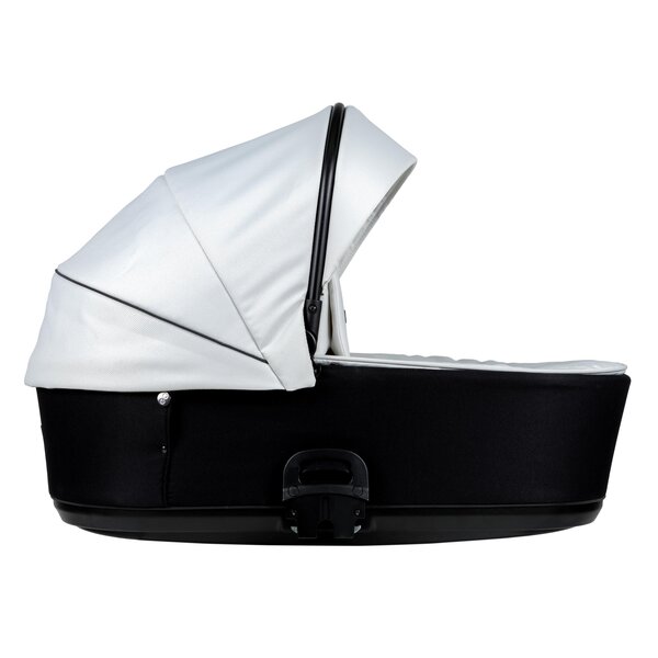 Nordbaby Active Lux vankrikomplekt Black & White, raamiga Chrome Black - Nordbaby