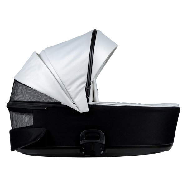 Nordbaby Active Lux vankrikomplekt Black & White, raamiga Chrome Black - Nordbaby