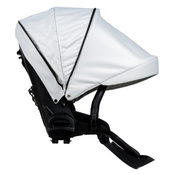 Nordbaby Active Lux vankrikomplekt Black & White, raamiga Chrome Black - Nordbaby