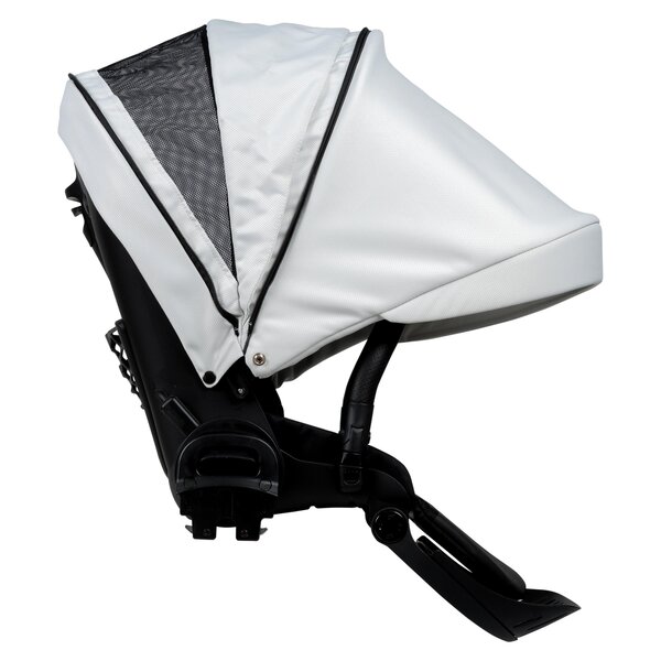 Nordbaby Active Lux vankrikomplekt Black & White, raamiga Chrome Black - Nordbaby