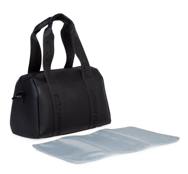 Childhome tarvikute kott Mommy Club Signature Vegan Leather Black - Childhome