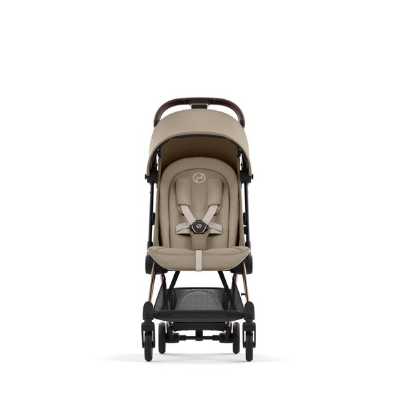 Cybex Coya kergkäru Cozy Beige, rosegold raamiga - Cybex