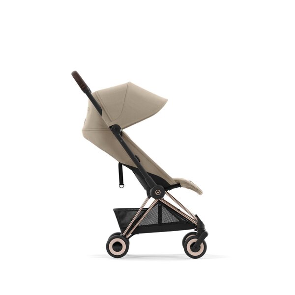 Cybex Coya kergkäru Cozy Beige, rosegold raamiga - Cybex