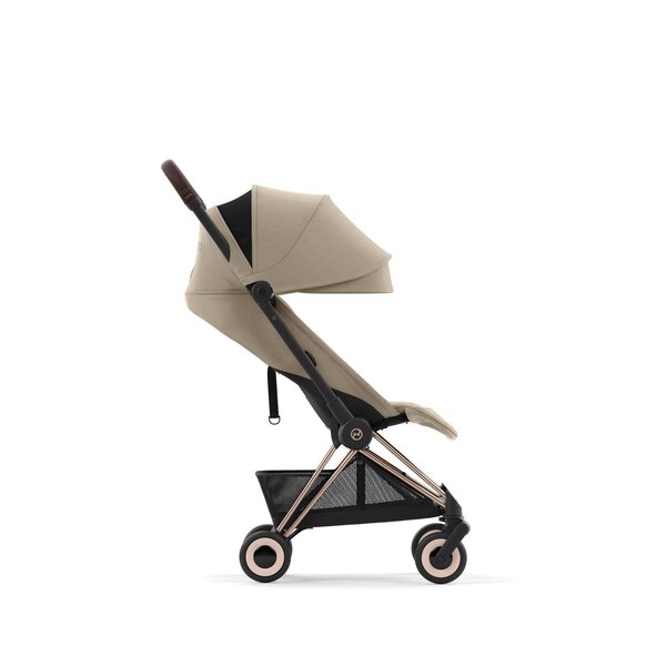 Cybex Coya kergkäru Cozy Beige, rosegold raamiga - Cybex