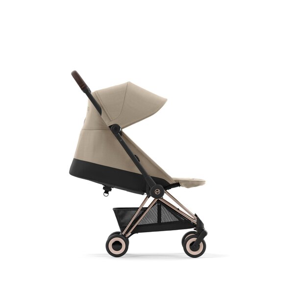 Cybex Coya kergkäru Cozy Beige, rosegold raamiga - Cybex