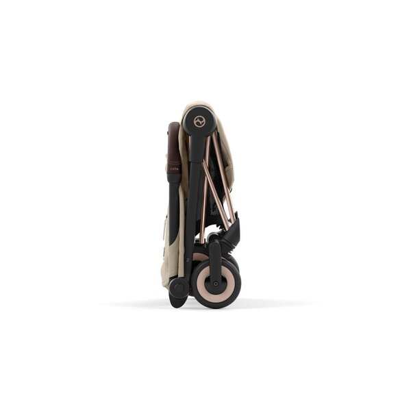 Cybex Coya kergkäru Cozy Beige, rosegold raamiga - Cybex