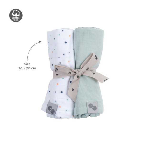 Nordbaby musliinist suulapp 2tk, Swatri  - Nordbaby