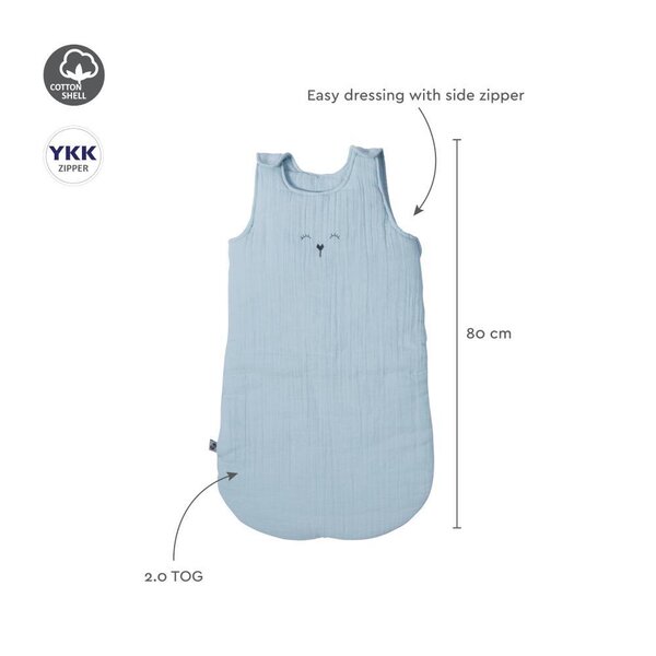 Nordbaby magamiskott  TOG 2.0 Sleepy, Light Blue - Nordbaby