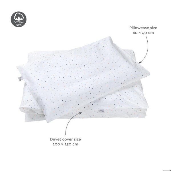 Nordbaby voodipesukomplekt 100X130cm, White dot - Nordbaby