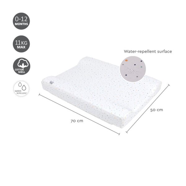 Nordbaby mähkimisalus Mateo, White Dot - Nordbaby