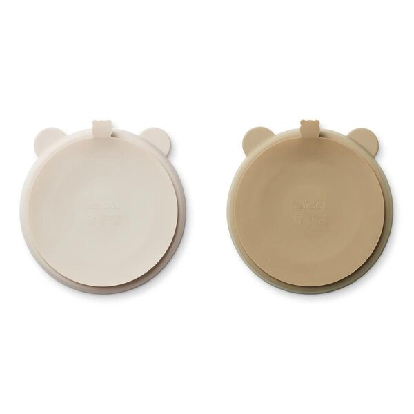 Liewood iminapaga sektoritega taldrik 2tk, Sandy / Oat - Liewood