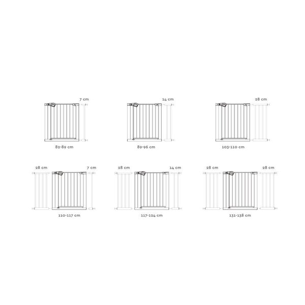 Nordbaby turvavärava pikendus 28 cm - Nordbaby