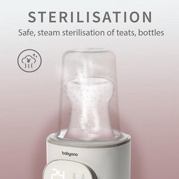 BabyOno digitaalne lutipudeli soojendaja-sterilisaator - BabyOno