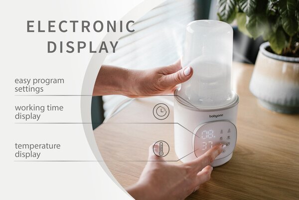 BabyOno digitaalne lutipudeli soojendaja-sterilisaator - BabyOno