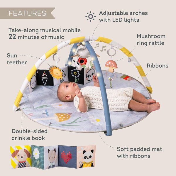 Taf Toys mängumatt heli ja valgusega, Melody Bloom - Taf Toys