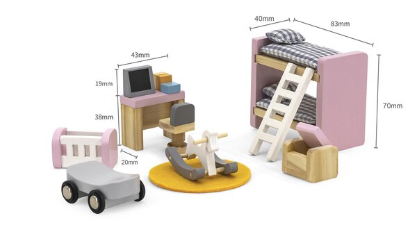 PolarB puidust nukumaja mööbel- Lastetuba - PolarB