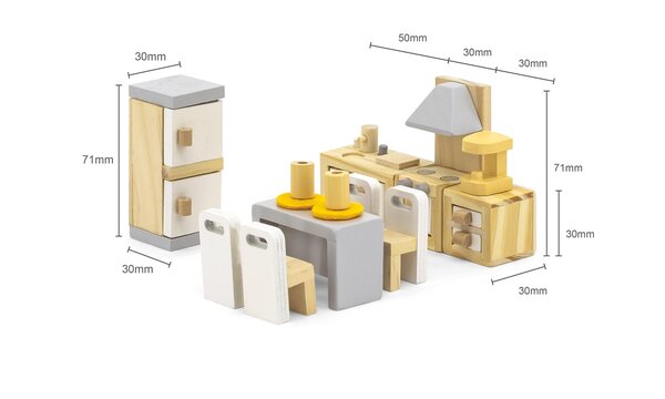 PolarB puidust nukumaja mööbel- Köök - PolarB