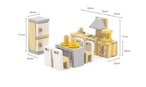 PolarB puidust nukumaja mööbel- Köök - PolarB