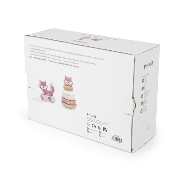 PolarB puidust mänguasjade komplekt, Rebane - PolarB