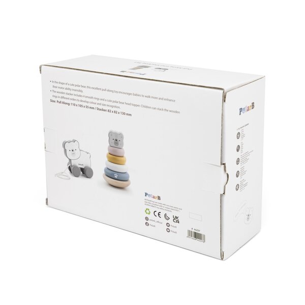 PolarB puidust mänguasjade komplekt, Jääkaru - PolarB