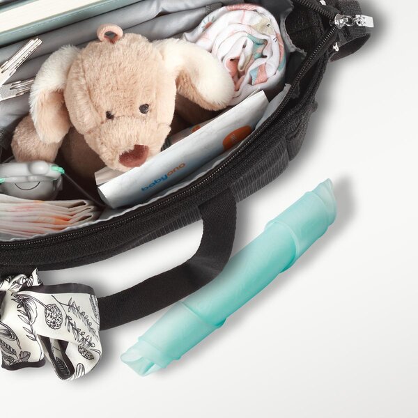 BabyOno silikoonist taskuga põll, üliõhuke Sinine - BabyOno