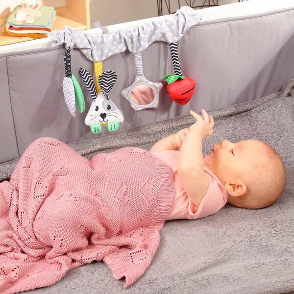 BabyOno kootud bambustekk 75x100cm, Pink - BabyOno