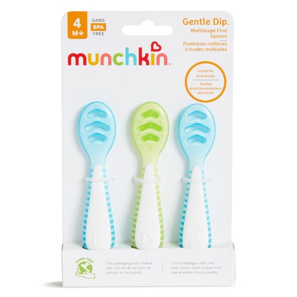 Munchkin esimesed lusikad 3tk Gentle Dip Sinine/Roheline - Munchkin