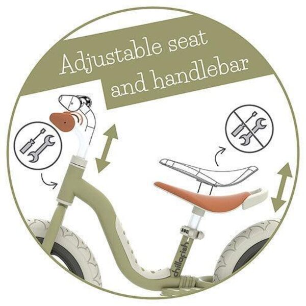 Chillafish Charlie LUX jooksuratas 12", Olive - Chillafish