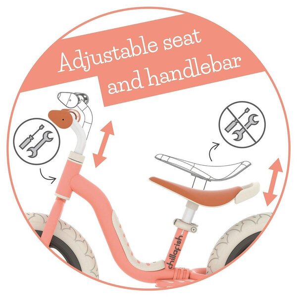 Chillafish Charlie LUX jooksuratas 12", Salmon - Chillafish