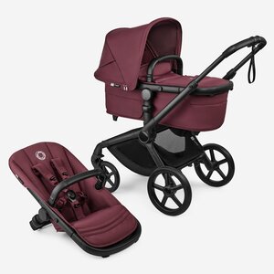 Bugaboo Fox 5 Renew 2in1 vankrikomplekt Black/Dark Cherry - Bugaboo