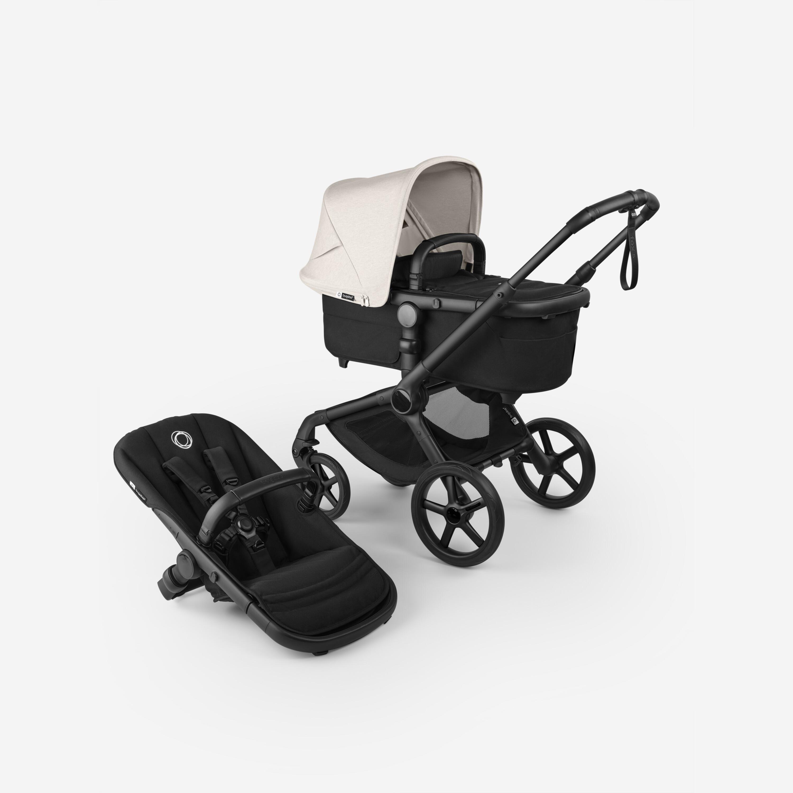 Bugaboo Fox 5 Renew 2in1 vankrikomplekt Black/Heritage Black-Misty White - Bugaboo
