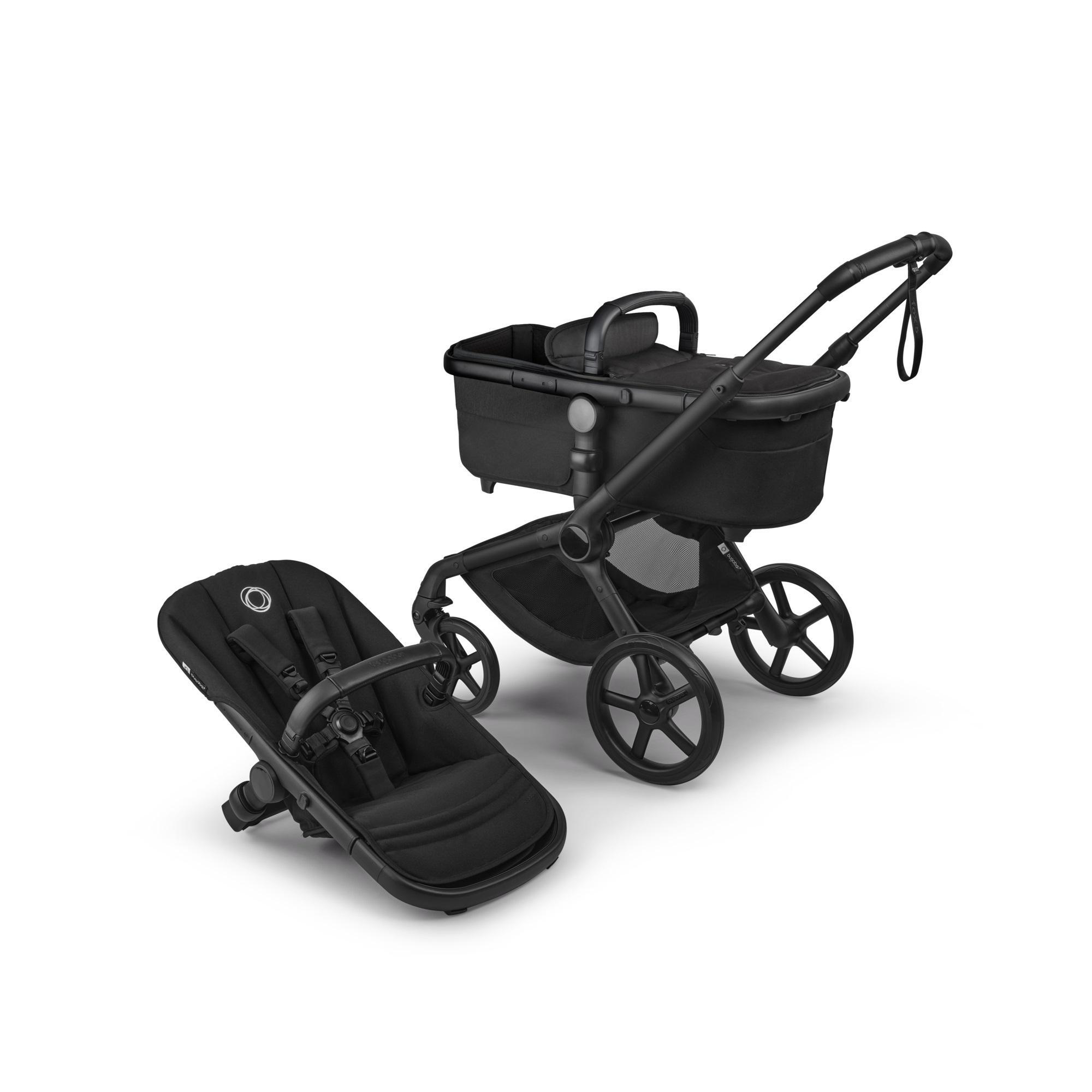Bugaboo Fox 5 Renew vankriraam Black ja kangad Heritage Black - Bugaboo