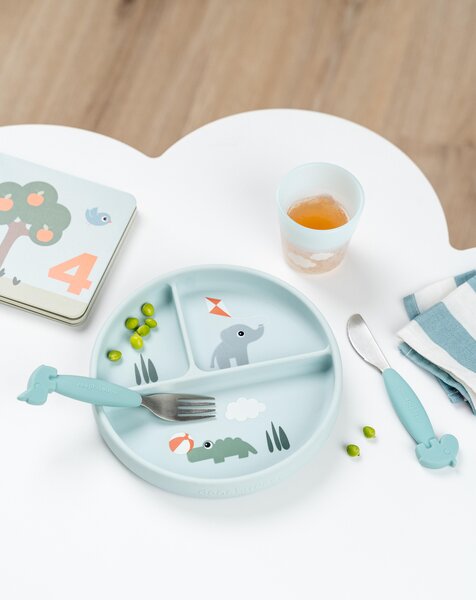 Done by Deer sektoritega taldrik Playgroun Blue - Done by Deer