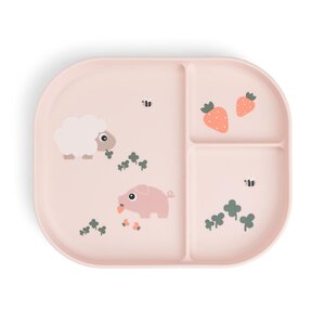 Done by Deer sektoritega taldrik Foodie Tiny farm Powder - Done by Deer