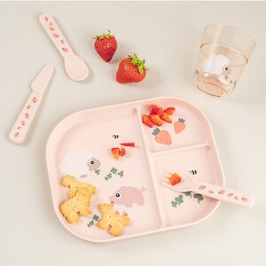 Done by Deer sektoritega taldrik Foodie Tiny farm Powder - Done by Deer