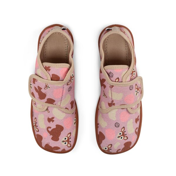 Affenzahn Slipper Cotton Movy Deer 23 Rose - Affenzahn