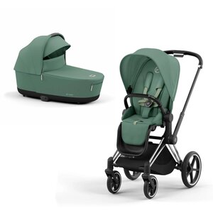 Cybex Priam V4 vankrikomplekt Leaf Green, Chrome Black raamiga - Cybex