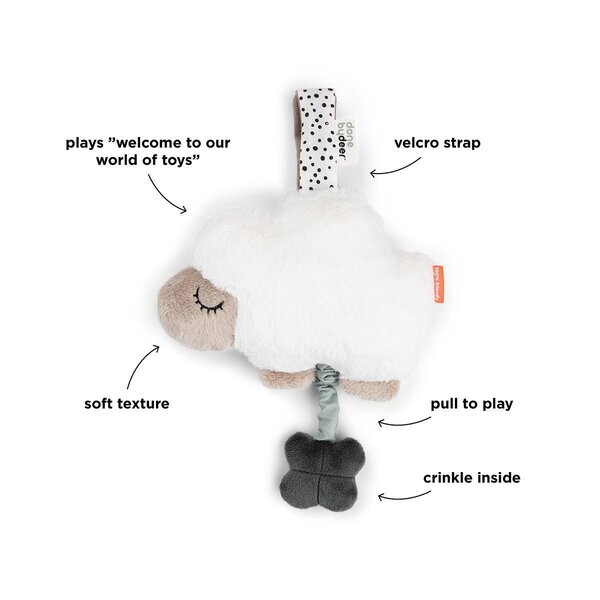 Done by Deer muusikaga mänguasi Sheepy Sand - Done by Deer